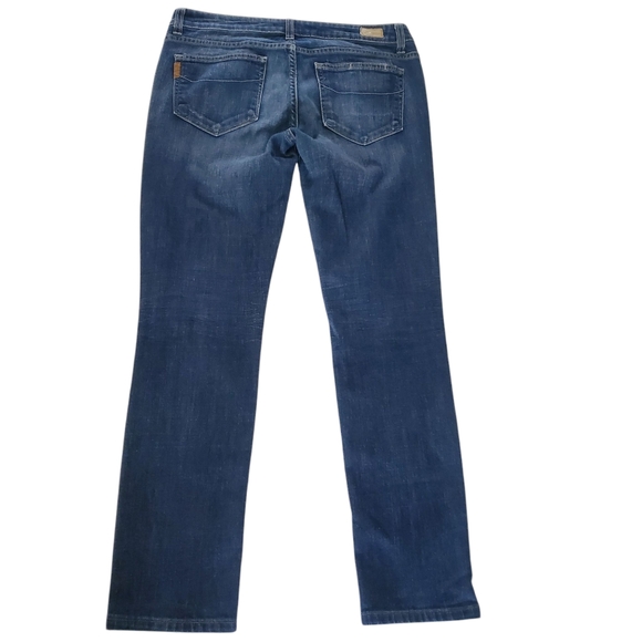 PAIGE | REVOLVE Jimmy Jimmy Medium Wash Whiskered Skinny Jeans Women's Size 27 - Picture 3 of 13
